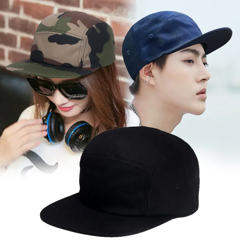 

5 Panel Skateboard Cap Men's Women's Short Brim Hats High Qualit Quick-drying Anti-splashing Nylon Baseball Caps