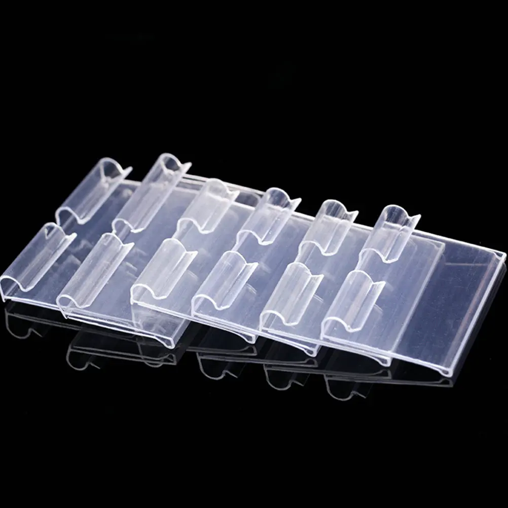 

30Pcs Clear Plastic Shelf Tag Holders Simple Design Price Display Labels for Retail Stores Grocery Shelves Price Tags Sign