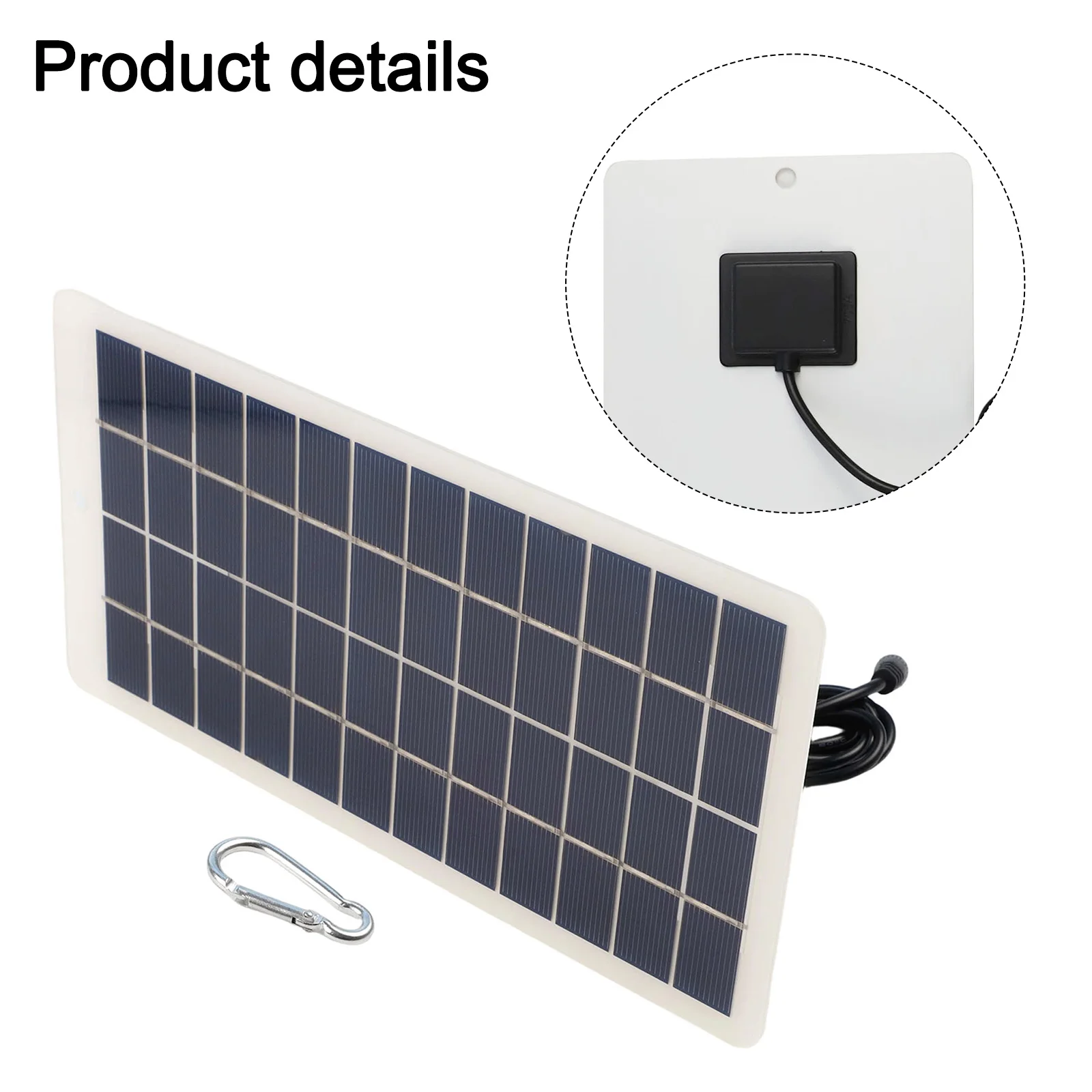 DC Charging Interface 12V for Solar Charger Panel High Efficiency Solar Panel For Security Cameras DC Charging Interface