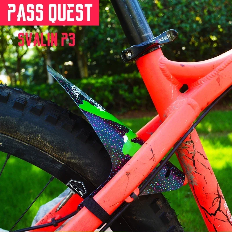 PASS QUEST Mountain Bike Mudguard Suit for 26/27.5/29in Bike Fork AM DH FR ENDURO DIY Bike Fender Bicycles Accessories