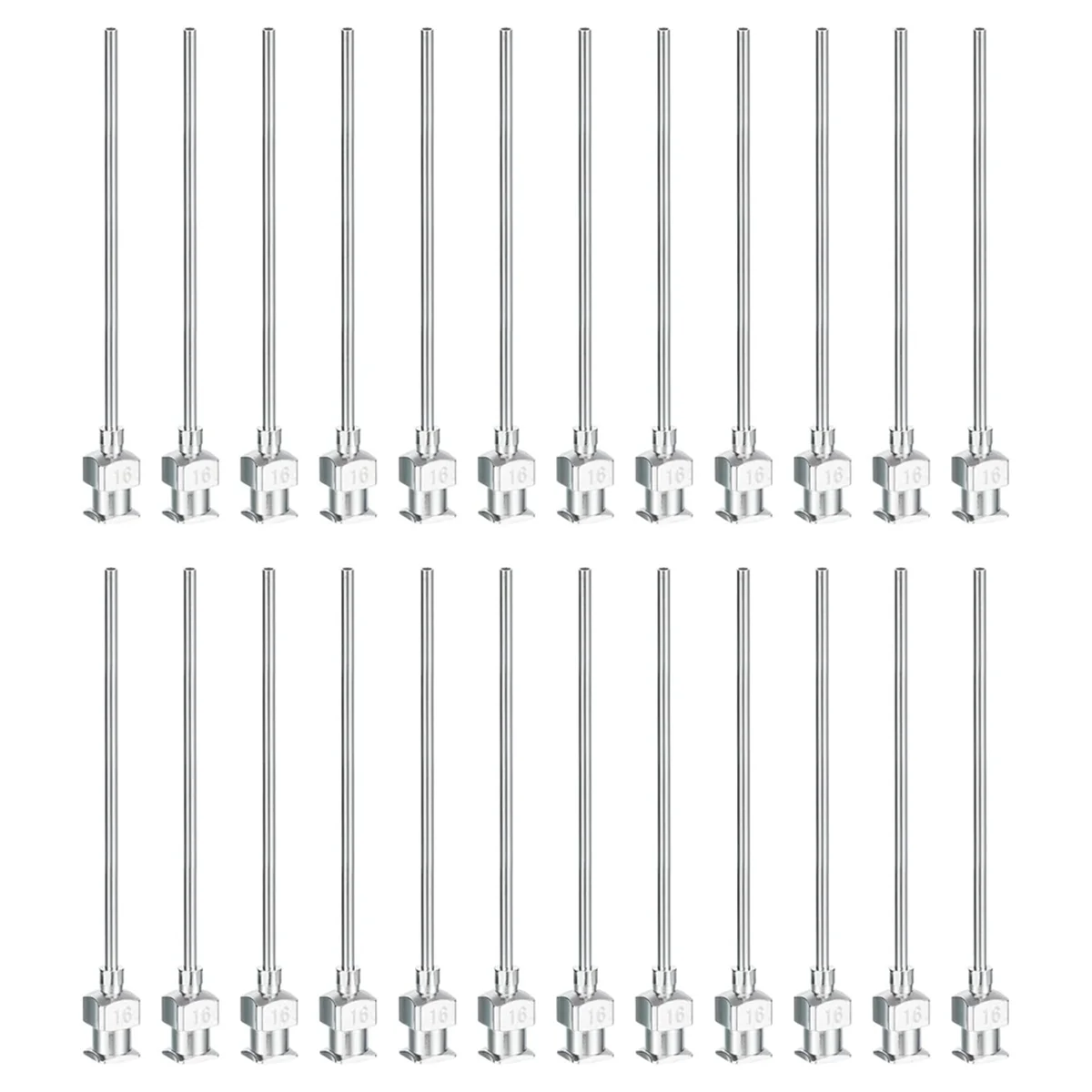 ABNJ stompe punt doseernaald, 24 stuks 2 inch roestvrijstalen vloeistofdispensernaalden met kunstaasslot 16 g