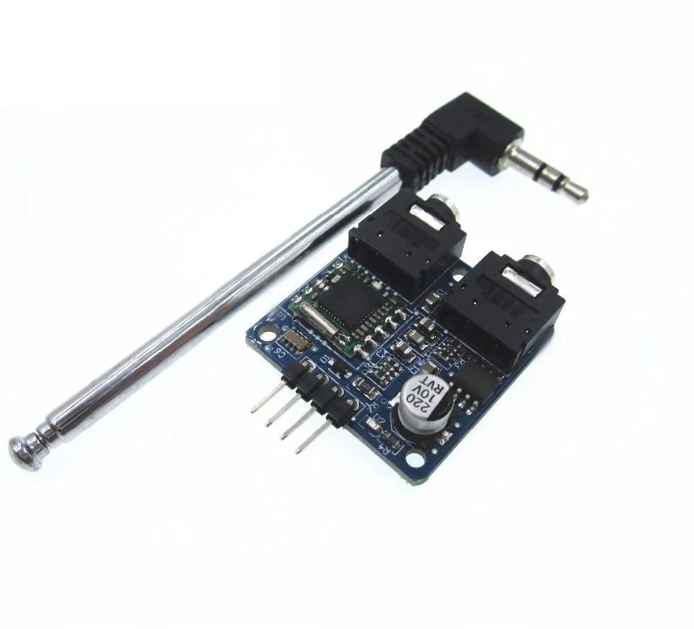 5 шт./лот TEA5767 FM стерео радио модуль 76-108 МГц с кабельной антенной