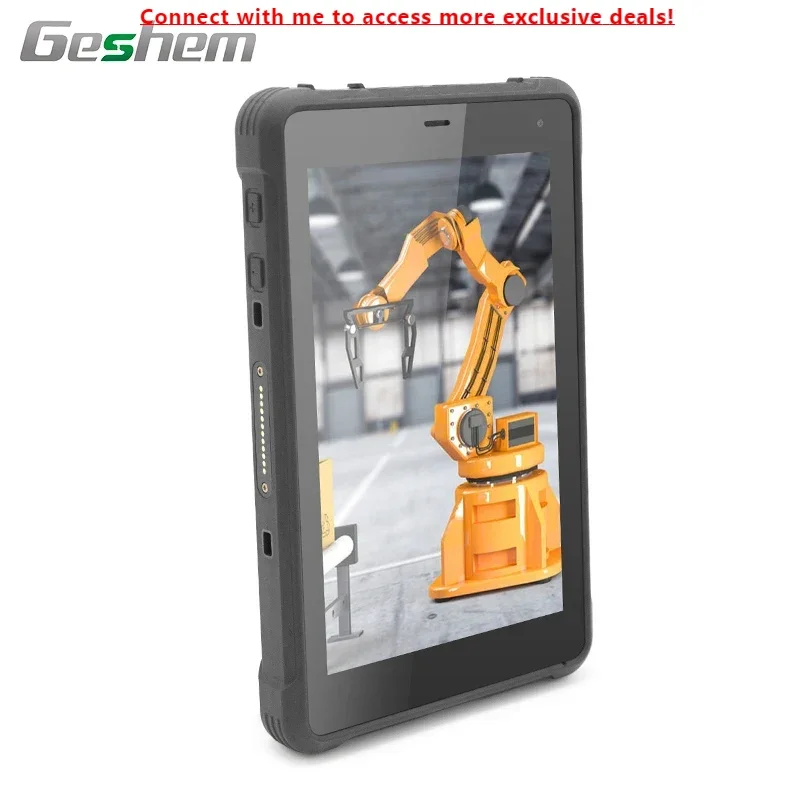 

Geshem 8 Inch Android 1000 Nits Sunlight Readable Screen 4G LTE Industrial Rugged Tablet