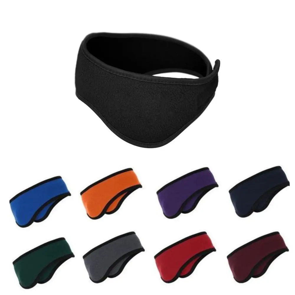 Ear Warmer Winter Head Band Polar Fleece Ski Ear Muff Unisex Stretch Spandex