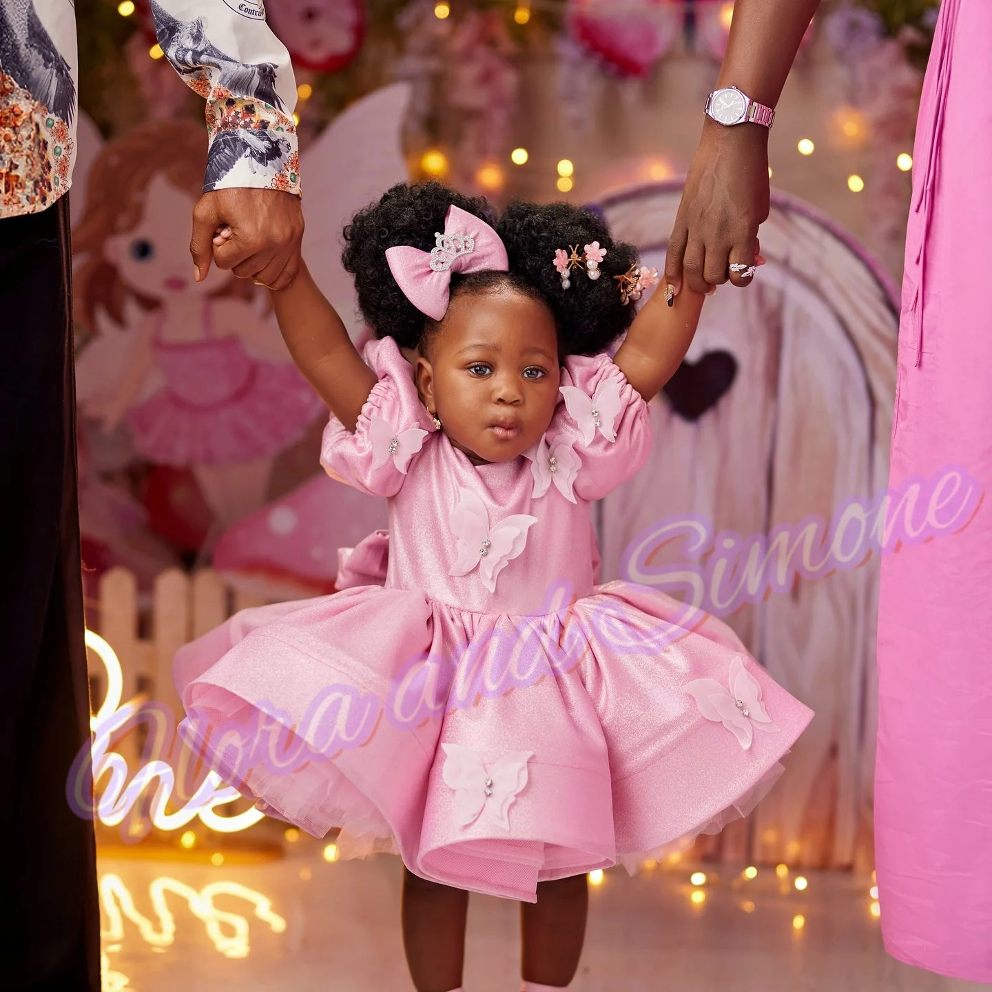 فساتين فتاة الزهور المنفوشة بأكمام منتفخة لتزيين الحفلات الرسمية وحفلات أعياد الميلاد وحفلات أعياد الميلاد حسب الطلب #1