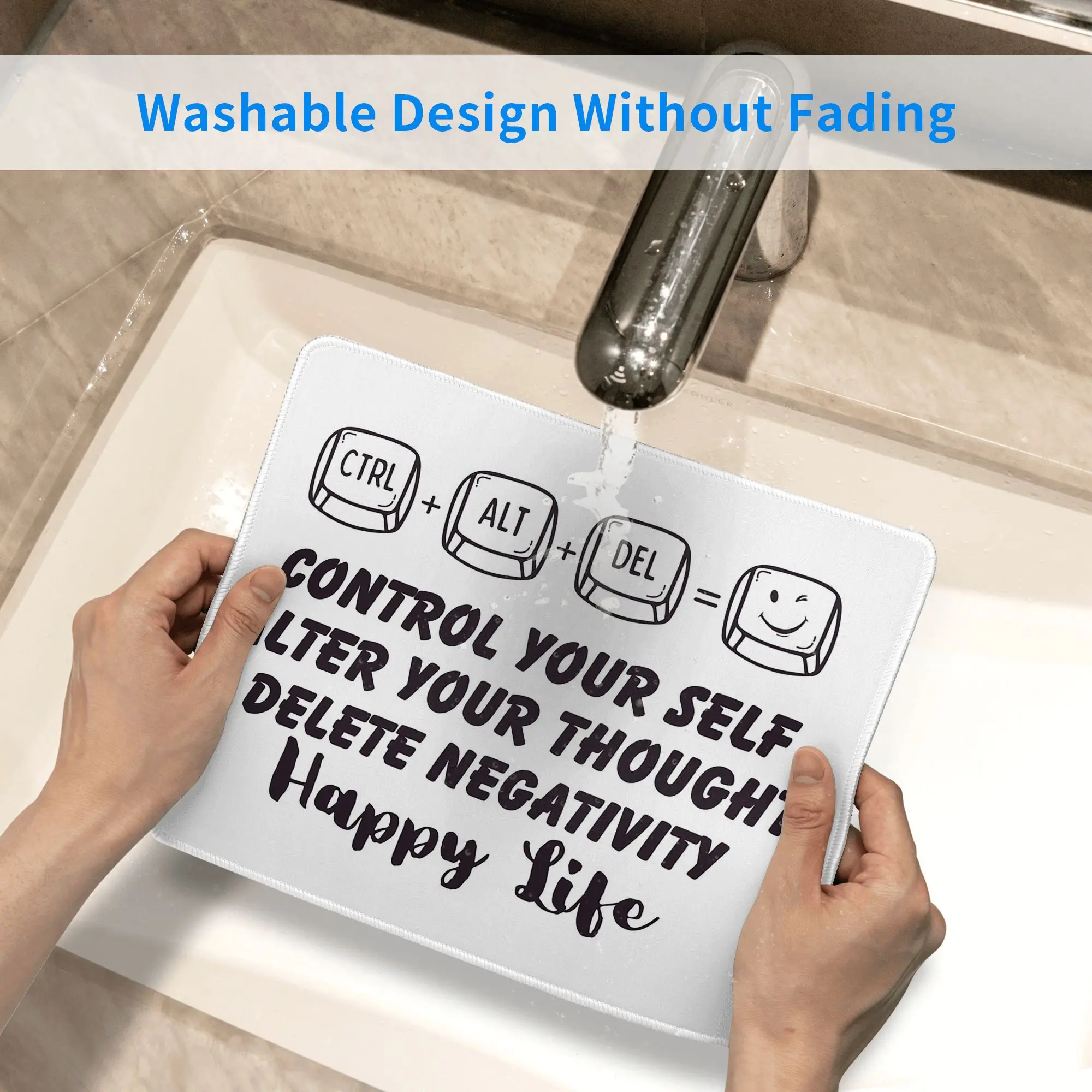 Ctrl Alt Del。 コントロール Alt 削除マウスパッドコンピュータキーボードマウスマットゲーマー PC ラップトップデスクマットオフィスアクセサリーテーブルマット
