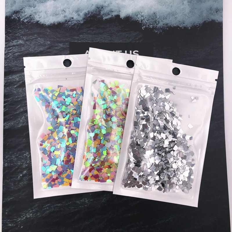 10g 5mm Colorful Irregularity Sequins PVC Paillettes 3D Nail Art Sequin DIY Women Wedding Sewing Craft Lentejuelas Accessories
