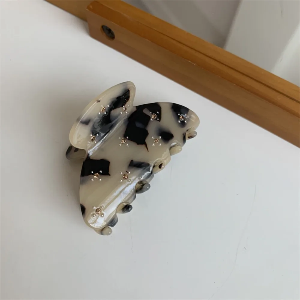 لطيف الأزياء حجر الراين نصف دائرة حمض الخليك أغطية الرأس الفتيات مشبك شعر الكورية نمط القرش كليب مشبك شعر #4