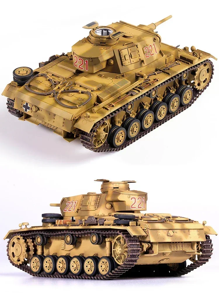 1/35 modelo da academia 13531 alemão panzer iii ausf j (tp) campo de batalha norte-africano montagem escala diy brinquedos modelo kit