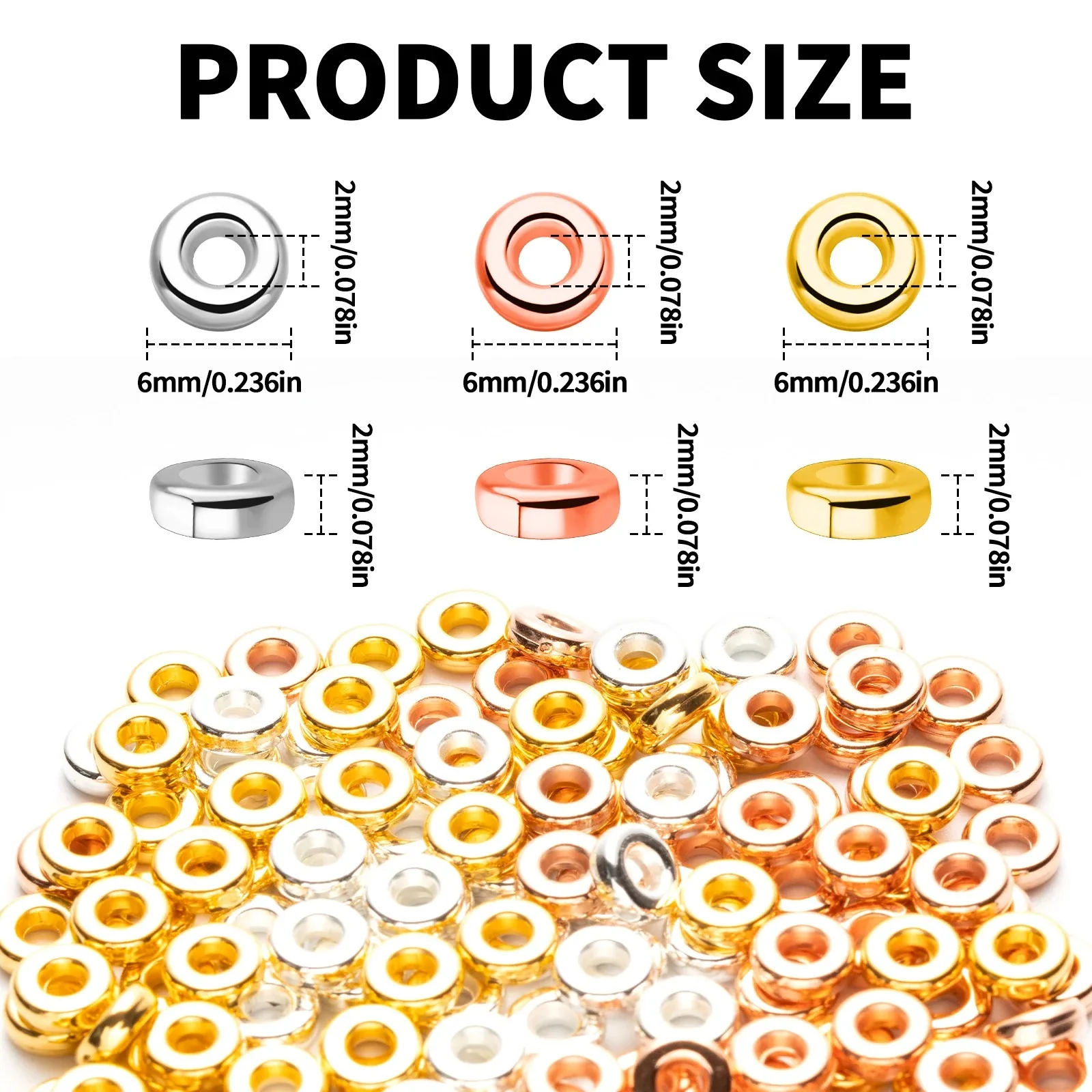 100pcs CCB DIY Jewelry Making image 2
