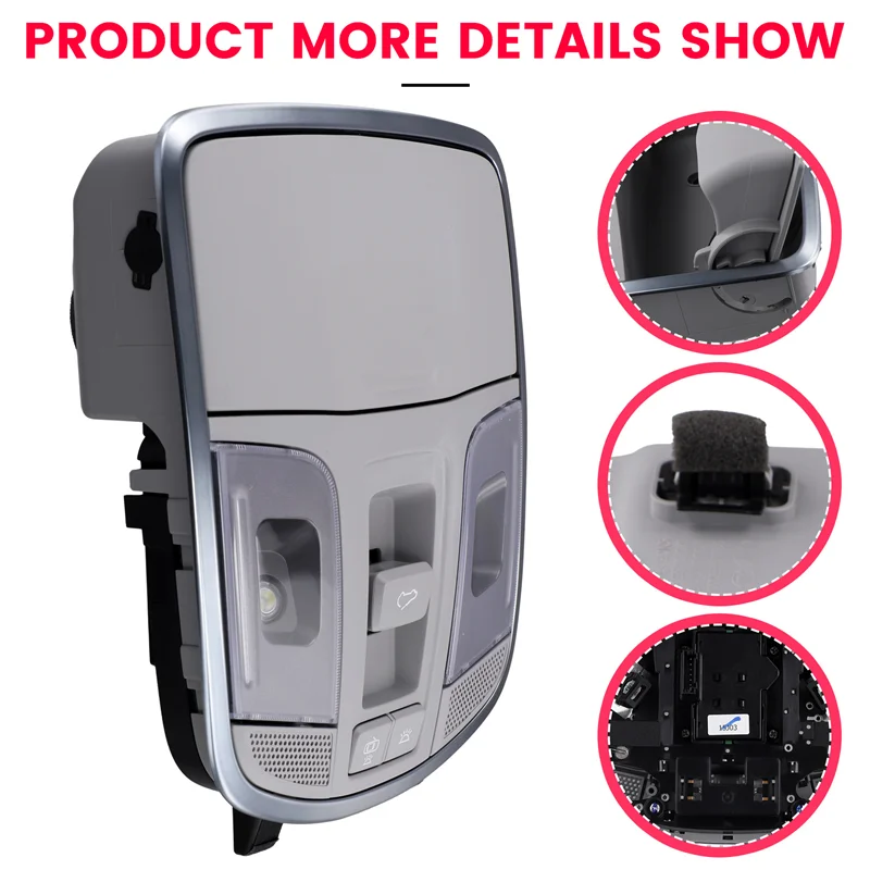 

Car Overhead Console Assembly Reading Light Assembly Sunroof Switch Panel 92810D3000TTX Forhyundai Tucson 2016-2018