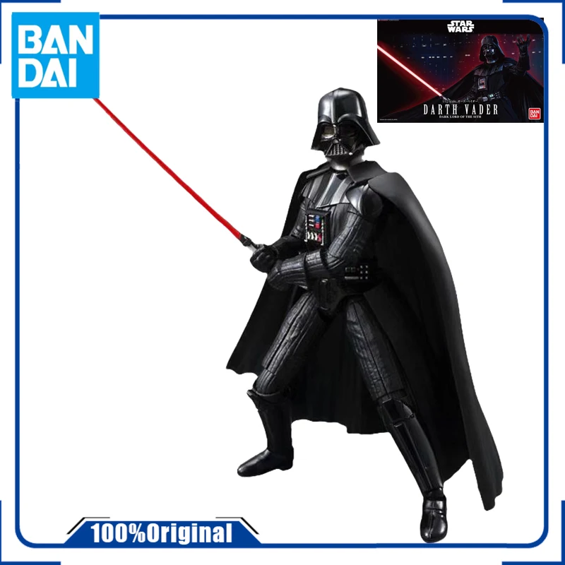 

In Stock Genuine Bandai Original Star Wars Darth Vader Anime Action Figure Assembly Toys for Gift Collectible Model Ornaments