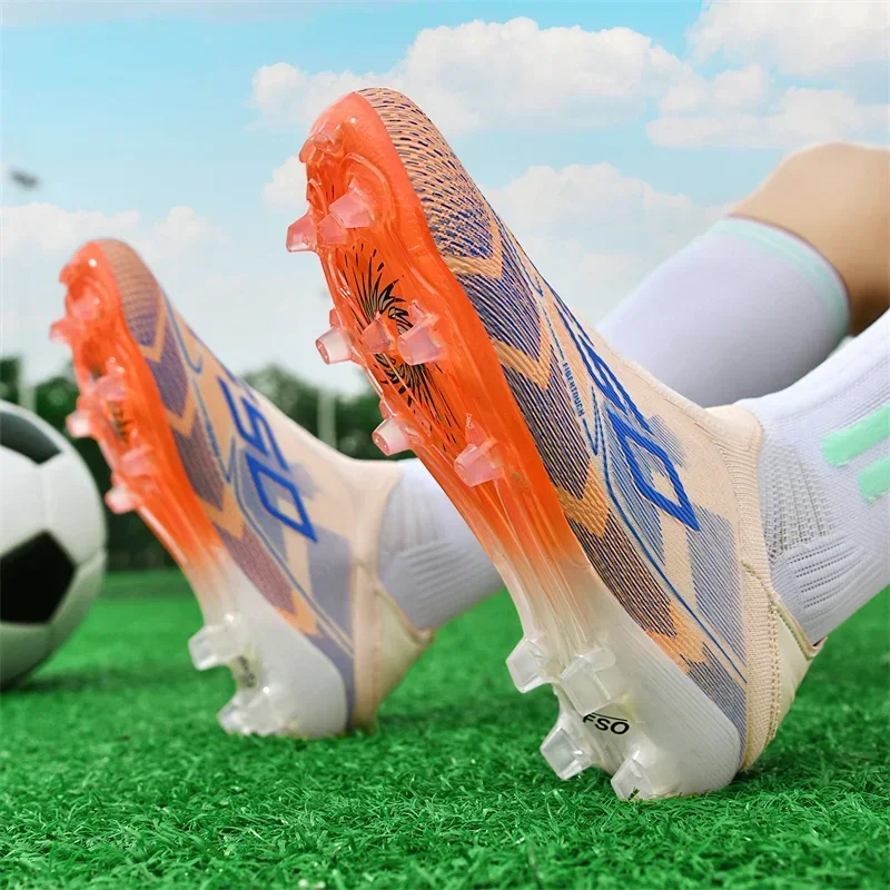 Neue Herren-Fußballschuhe Hochwertige Fußballschuhe Sneakers Rutschfeste Stollenschuhe für Rasen High-Top Futsal Indoor Bestseller Outdoor – Detail 18