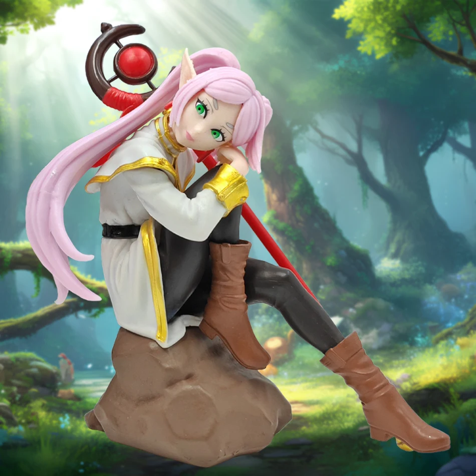 

13.5cm Frieren: Beyond Journey's End Frieren Magic Wand Figure Anime Figurine PVC Statue Collectible Model Decor Doll Toy Gift