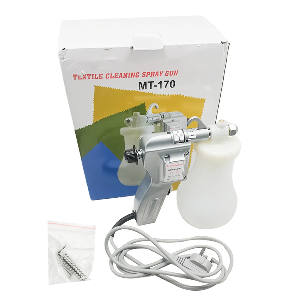 Airbrush Cleaning Gun AC 220V 40W Electric Textile Spot Removing Spray Gun Adjustable Pressure Clothing Dust Cleaner AU Plug2020