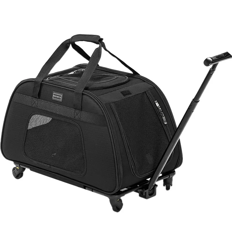NEW Cat bag out portable cat large capacity pet trolley case multi-cat travel artifact
