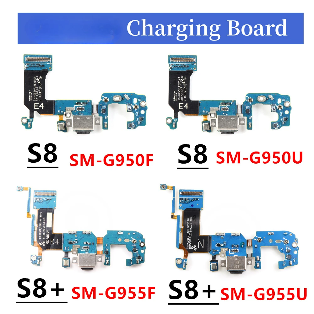 

USB-разъем для зарядного порта гибкий для Samsung Galaxy S8 / S8 Plus G950 G955 SM-G950F G955F G950U зарядная плата S8 +