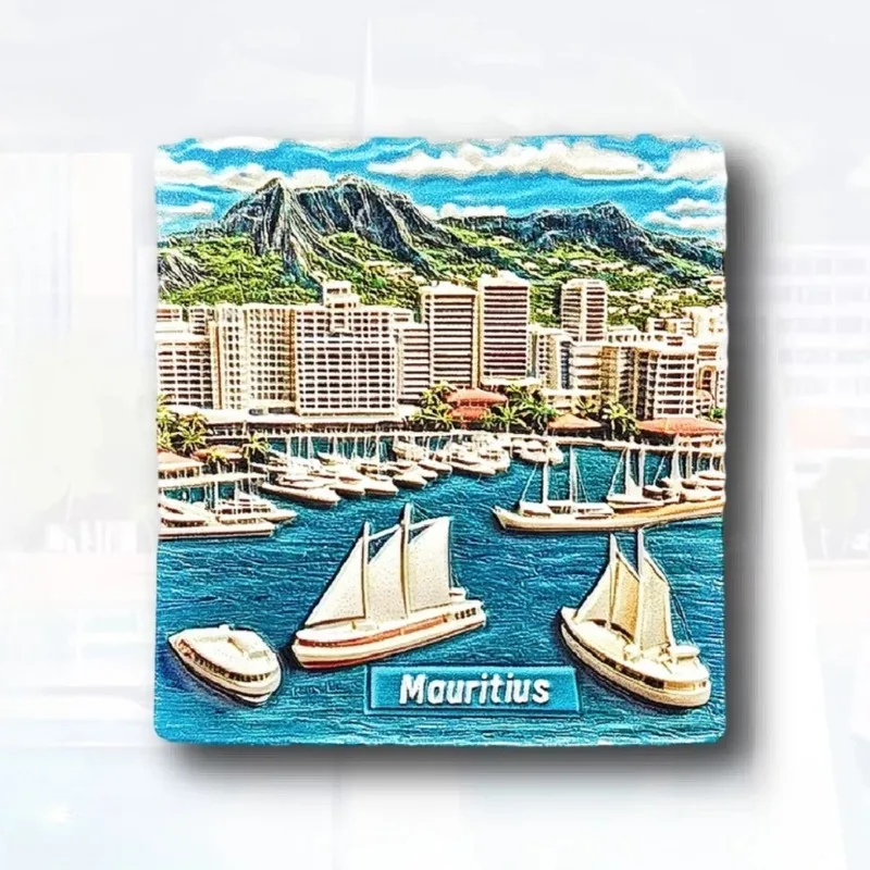The Republic of Mauritius Fridge Stickers Port Louis Travel Souvenirs Dodo Fridge Magnets Home Decoration Wedding Gifts