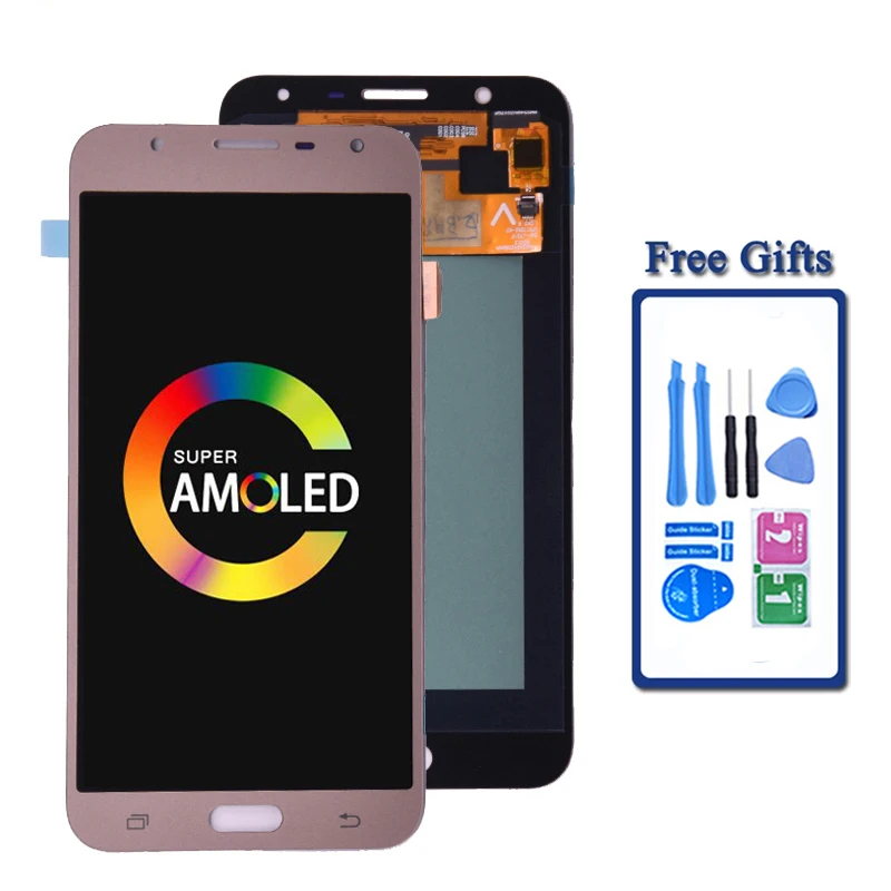 

Amoled For Samsung J7 nxt J701F J701M lcd display Screen Touch Digitizer Assembly for j701 J7 neo J7 core lcd