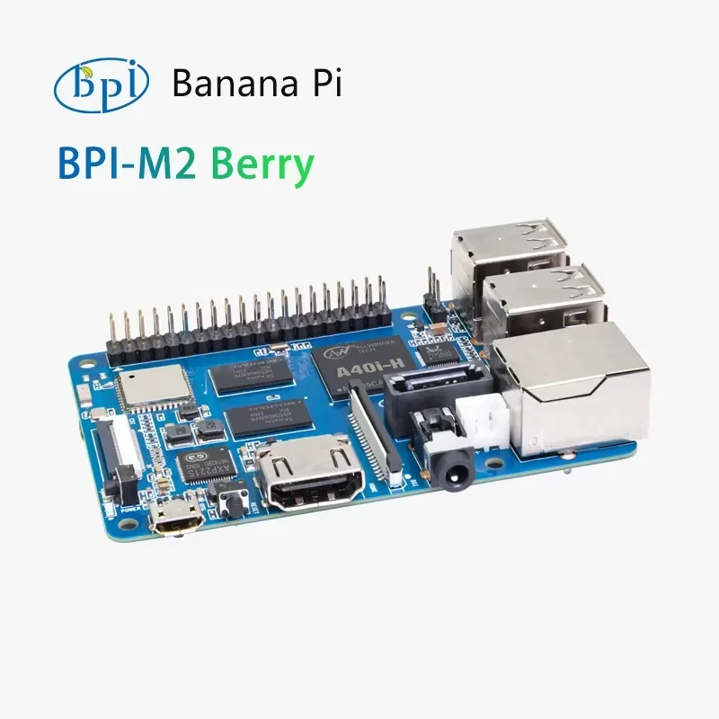 BoMasBanana PI BPI M2 Berry Allwinner A40i 1GB DDR3 SDRAM Quad Core Open Source Cortex-A7 1GB DDR3 HDMI+WiFi&BT 4.0 SATA Single