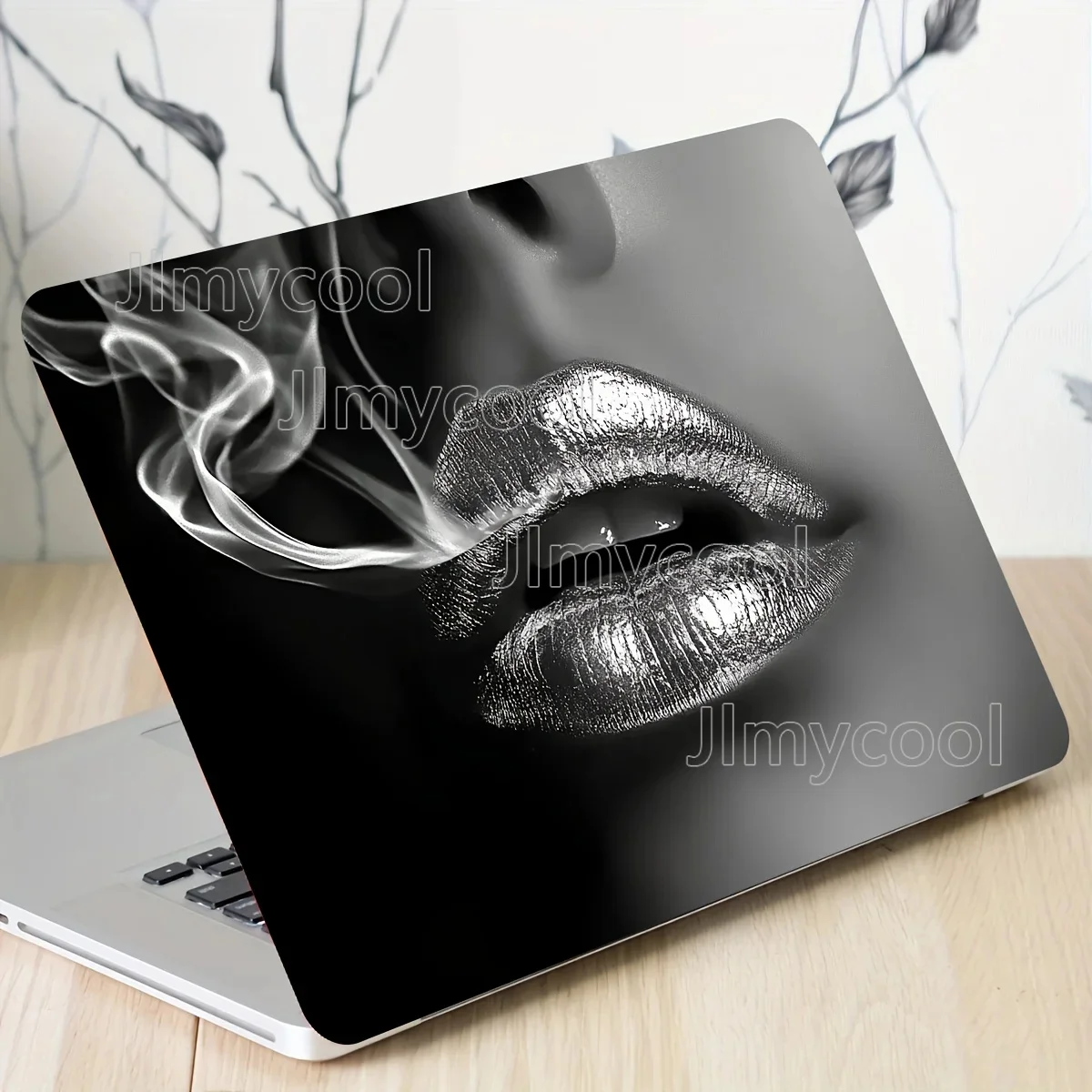2 piece Set of Artistic Lip Vinyl Stickers Suitable for Laptops Non Reusable Cars Helmets Motorcycles Refrigerators Etc