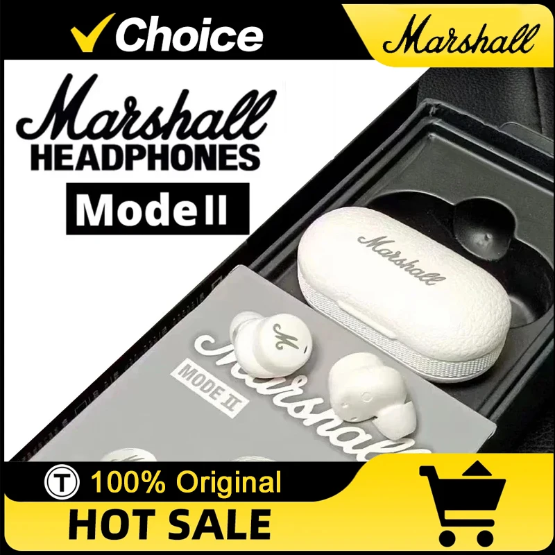 

Беспроводные Bluetooth-наушники Marshall Mode II TWS для спорта и музыки, водонепроницаемые, с шумоподавлением и микрофоном