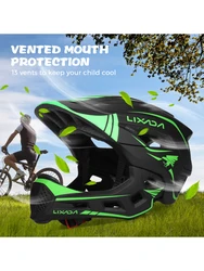 Lixada Kids Detachable Full Face Helmet Children Sports Safety Bike Helmet Protective Gear for Cycling Skateboarding Roller