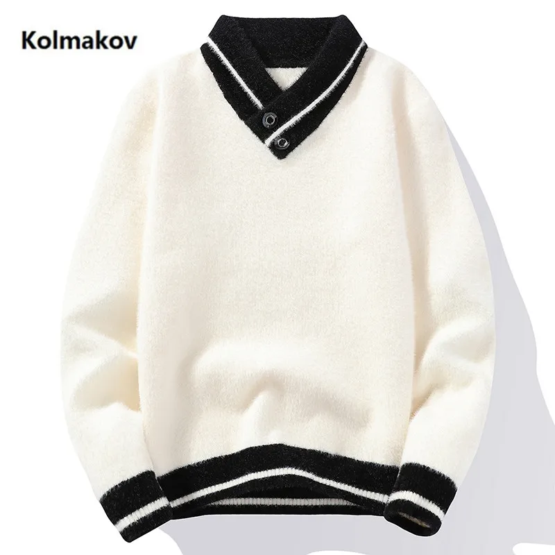 

2022 autumn winter Men's Sweaters fashion Mens Sweater Turtleneck Knitted Pullovers Hot Sale Soft Wool casual Men Sweater MY069