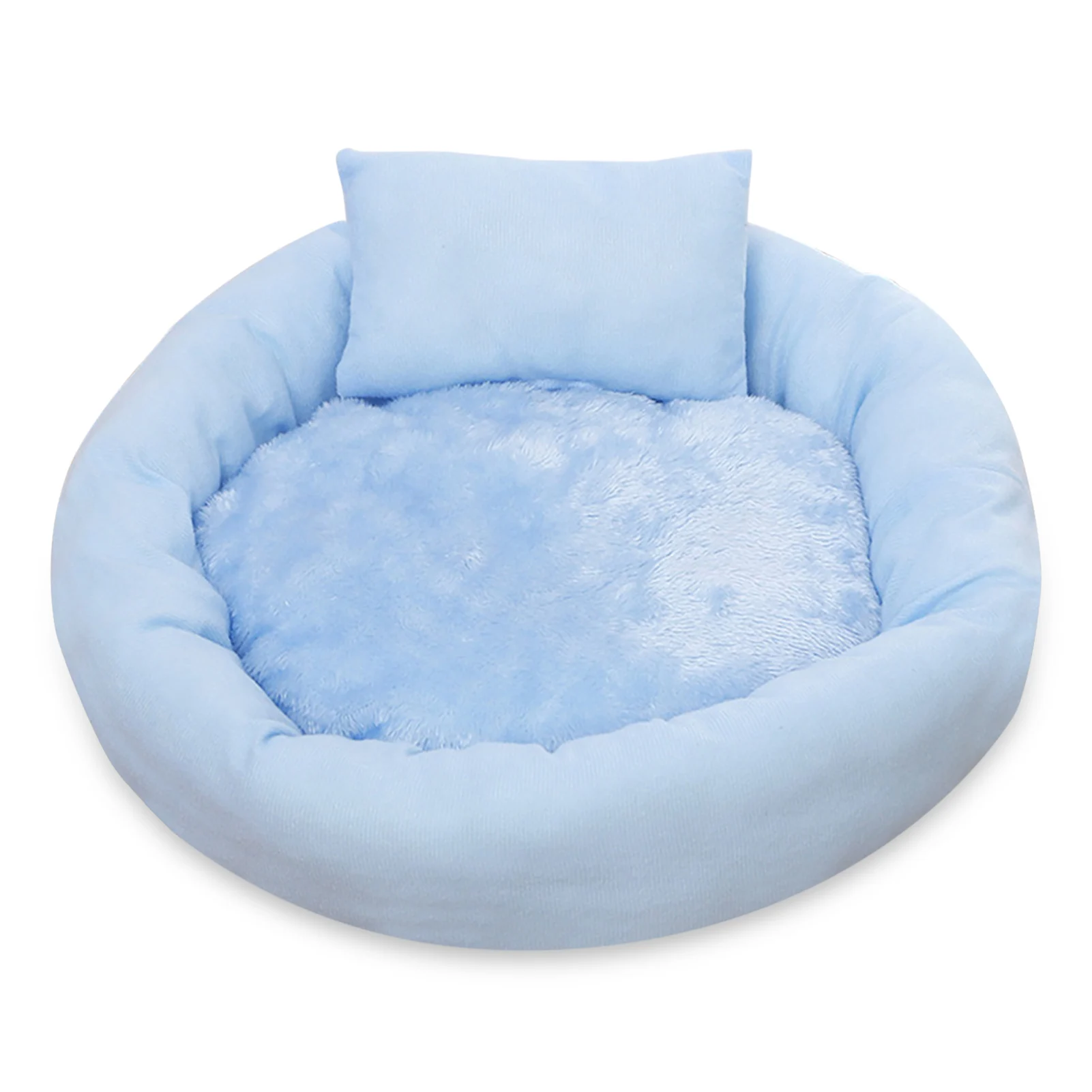 Extra Amazingly Soft Fluffy Comfort Pet Dog Cat Rabbit Bed Fluffy Calming Self Warming Soft Donut Cuddler Cushion Pet Bed For