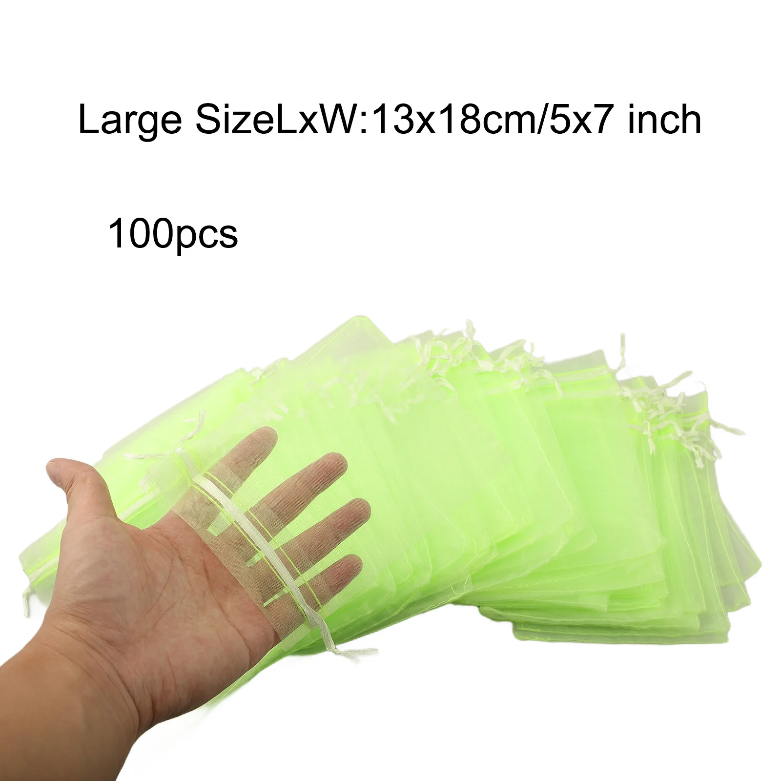 Bird Protection Mesh Bags Fruit Protective Bag Dense Mesh Holes Soft Drawstring Design Soft Yarn Material For Vegetables