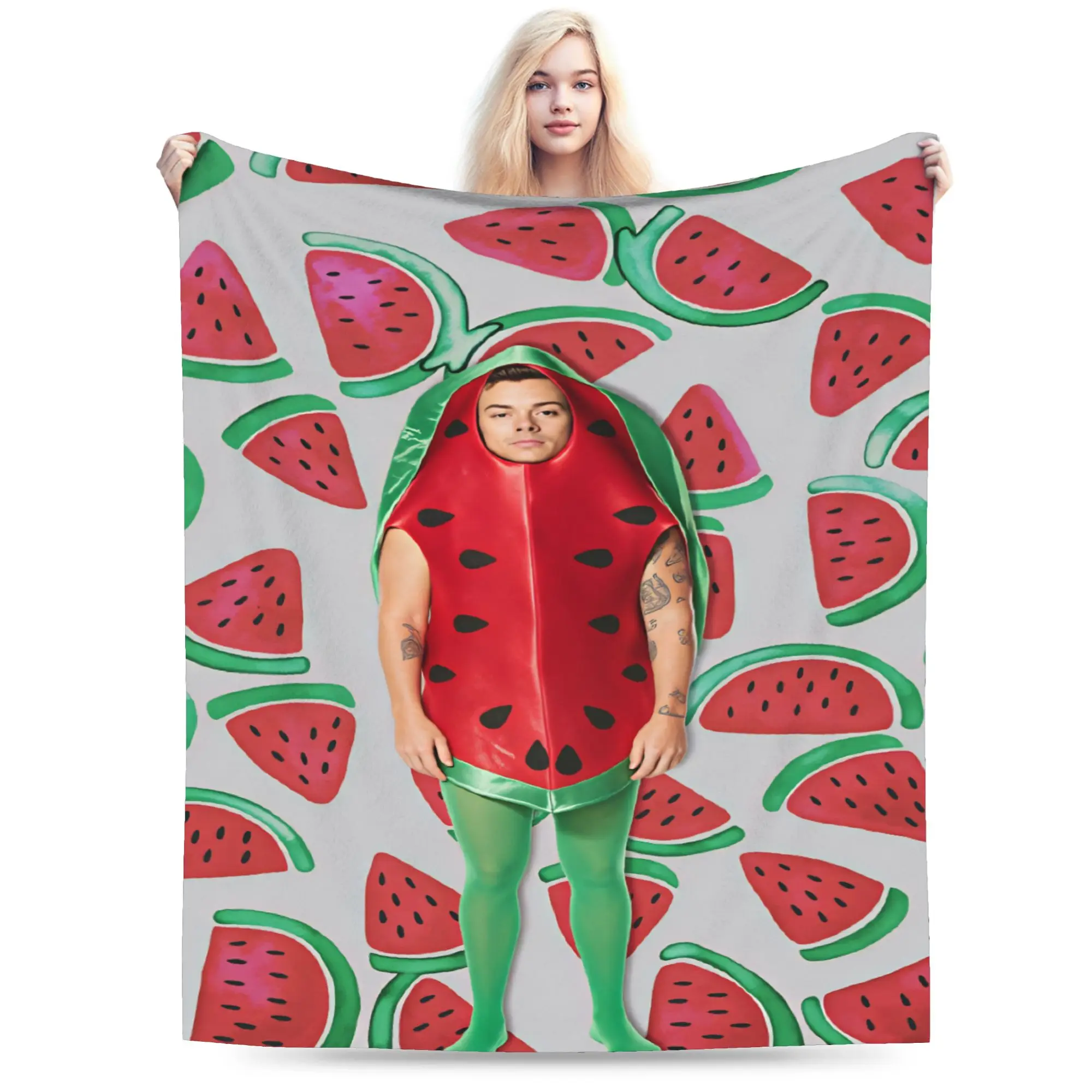 Harrys S-Styles Kiss Al the Time Comfortable Blanket  Print Picnic Throw Blanket Couch Chair Flannel Bedspread Sofa Bed Cover