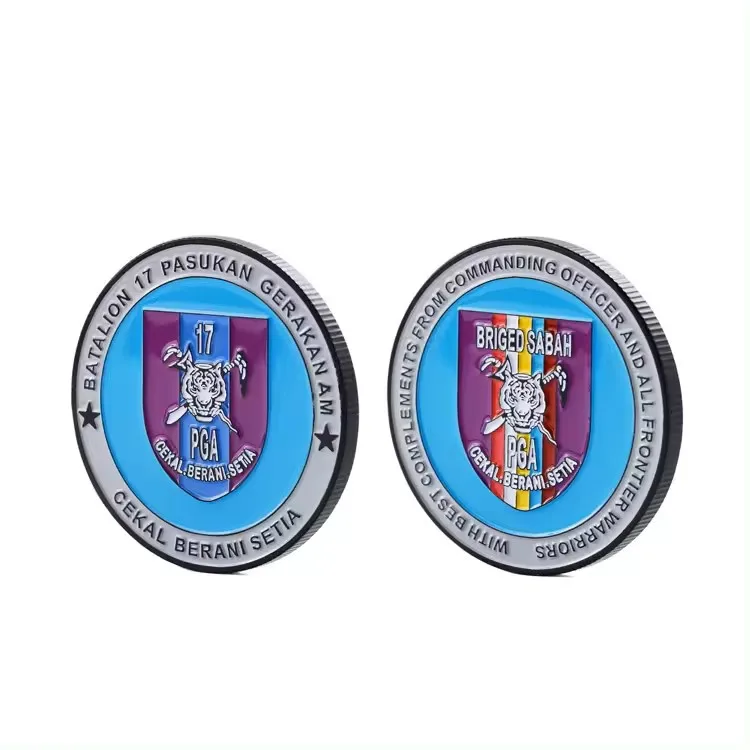 يمكن تخصيص عملة التحدي المخصصة من المصنع ثلاثية الأبعاد مع تصميم شعارك