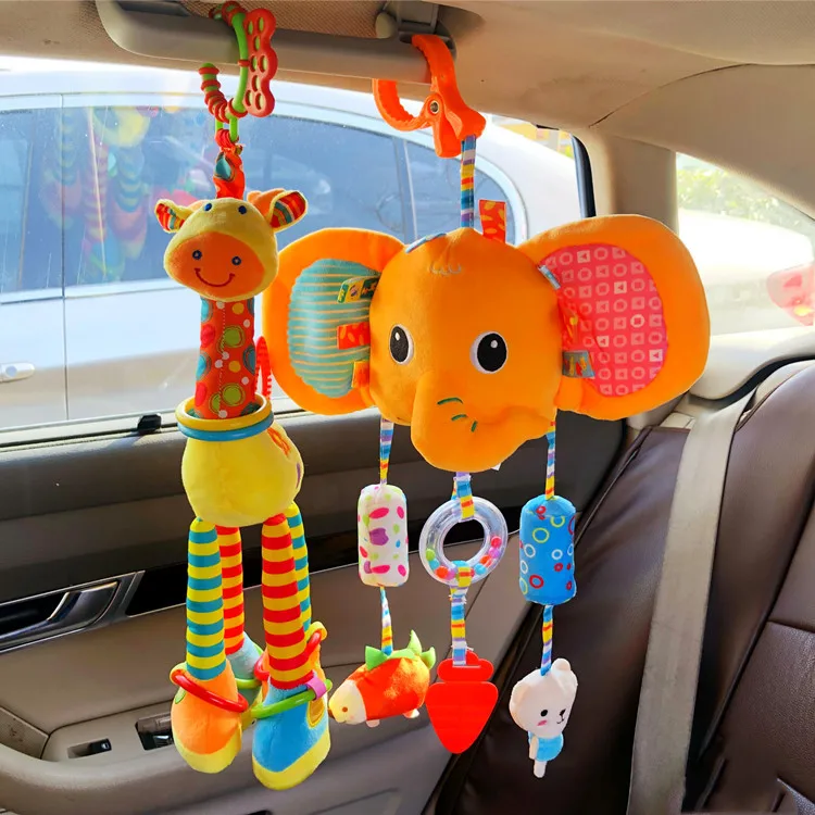 Baby Toys 0-1 Years Old Infant Comfort Bed Bell Baby Stroller Pendant Safety Seat Car Rocker