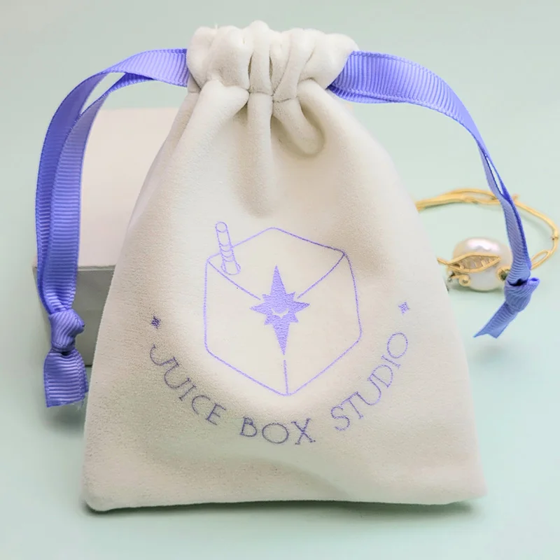 Small Little Flannel Pouch Wholesale Bracelet Neckalce Earring Ring Packaging Dust Sack