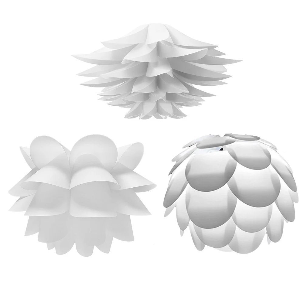 Lotus Flower Lampshade Nordic Style Lamp Protection Lampshade Creative Pendant Lamp Cage Home Living Room Decoration