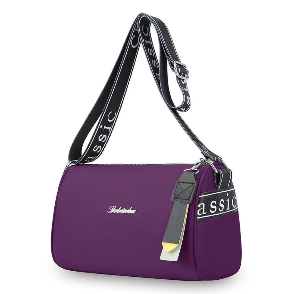 

Korean Style Nylon Shoulder Bag Large Capacity Underarm Bag Zipper Dumpling Bag Cylindrical Bag Pillow Bag Sports Crossbody Bag