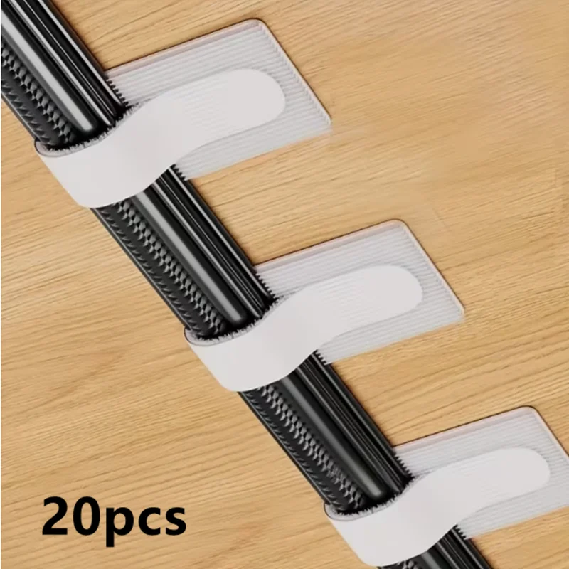 20pcs Wire clip fastener, self-adhesive wiring bundle tape, wall wiring organizer, computer wire clip net wire arrangement