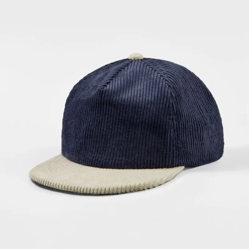 Custom Embroidered Logo Retro Corduroy Five-panel Flat Edge Hat Men and Women Classic Soft Top Solid Color Casual Baseball Cap
