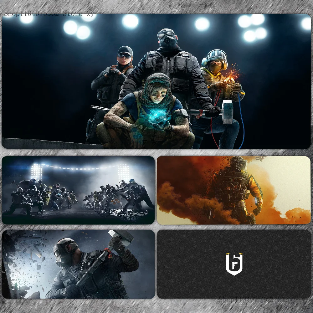 R6 Rainbow Six Siege Non-slip Mouse Pad Suitable For Office Computers Laptops E-sports Game Desk Mats XXL Keyboard