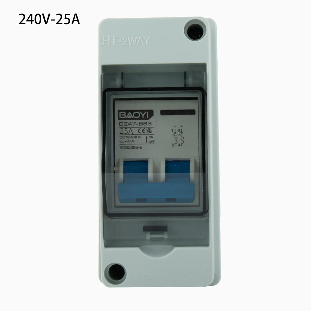 High Quality Practical Circuit Breaker Isolation Box 18*5.5cm Waterproof Circuit Protection Combiner Box DC12-240V