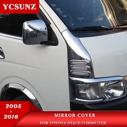 Chrome Side Rearview Mirror Cover For Toyota Hiace Commuter 2005-2018 2008 2009 2010 2012 2014 2015 2016 Car Accessories