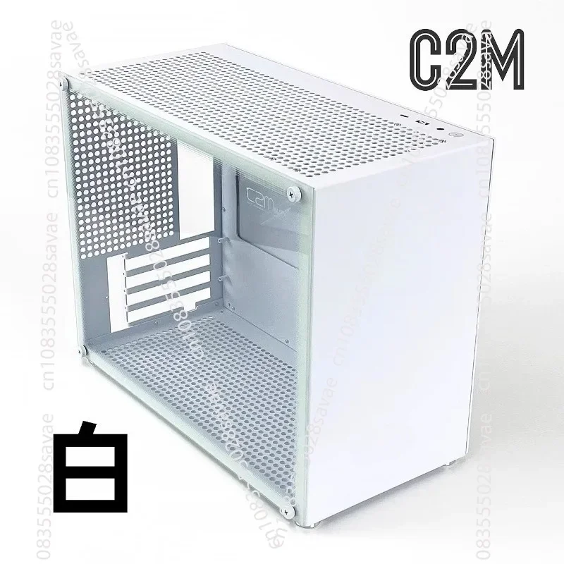 

C2 Chassis All-aluminum MATX/ITX Motherboard Side Transparent Portable Portable Mini Assembly Desktop Computer Small Chassis