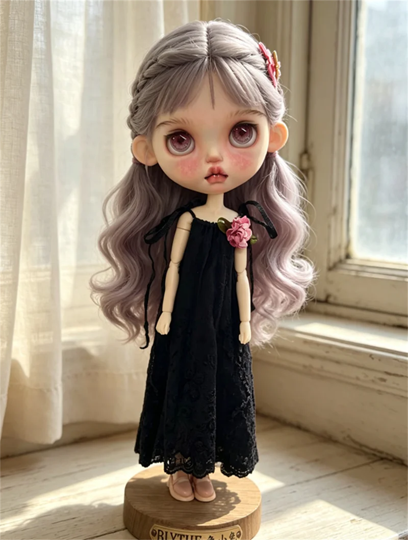 Ob24 Baby Clothes, Blythe Baby Clothes New Long Dress Skirt Black Strap Skirt Summer Versatile Women's Baby Clothes