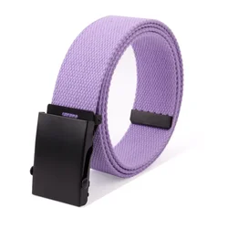 New High Quality Canvas Belt Men / Women Unisex Jeans Belts Metal Roller Luxury Automatic Buckle Canvas Webbing Waist Belts