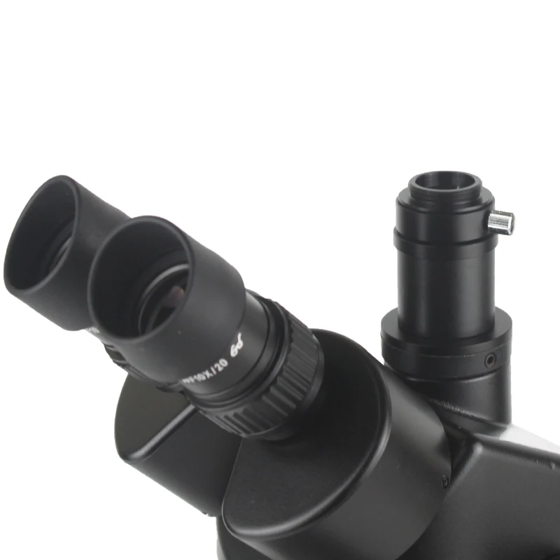 4K 48MP HDMI USB VGA Microscope Camera 7X-45X Simul-Focal Stereo Trinocular Zoom Microscopio Set With Auxiliary Objective Lens
