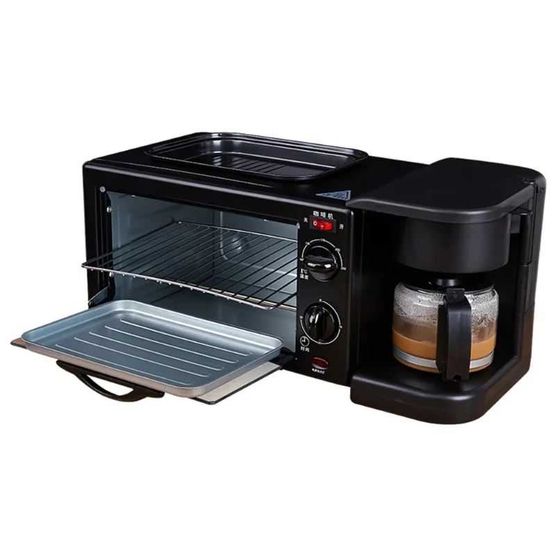 

Household Toaster Three-in-one Breakfast Machine Multifunctional Breakfast Machine CoffeeRoaster Bread Toaster