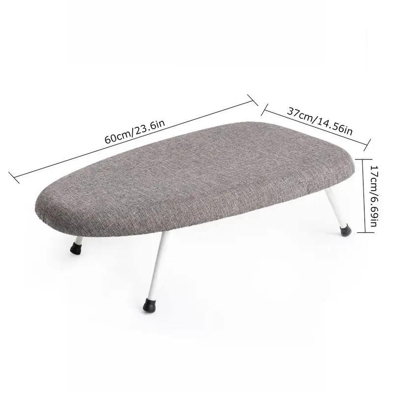 Portable Mini Ironing Board Extra Wide Countertop Iron Board With Legs Protectors Clothes Ironing Products For Sewing Room Craft