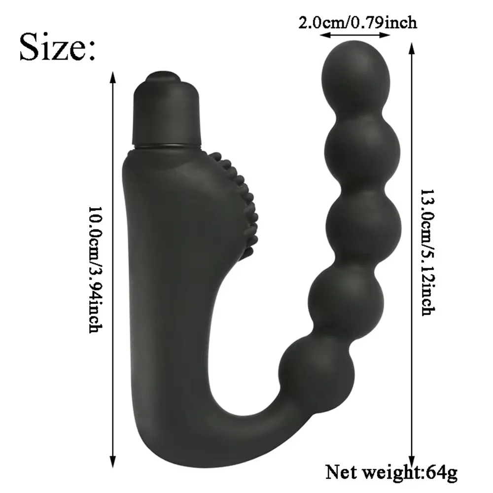 10 Speeds Anal Plug Dildo Vibrator Portable G-Spot Vibration Prostate Massager For Woman Men Couples Sex Toy Anal Bead Butt Plug