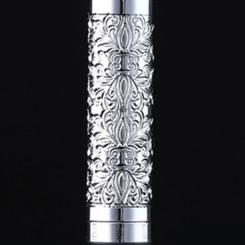 Alloy Universal Size Cigarette Mouthpiece Gold Silver Engraved Portable Smoking Users Premium Stylish - view 5