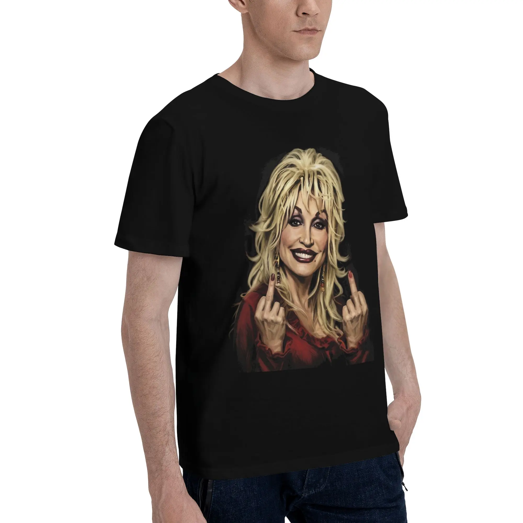 Printed RIP Dolly Parton T Shirt for Men Women  Pure Cotton Tee Shirt Short Sleeve Clothing